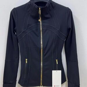 lululemon athletica Black Jacket with Gold Zipper